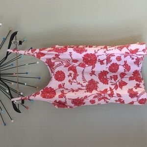 Cabi Top Strappy Floral women's size medium peplum bottom